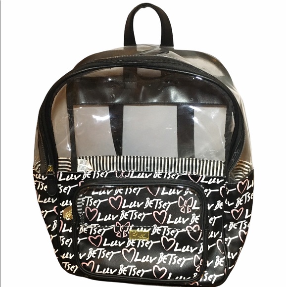 Betsey Johnson Clear Luv Betsey Backpack - Picture 2 of 6